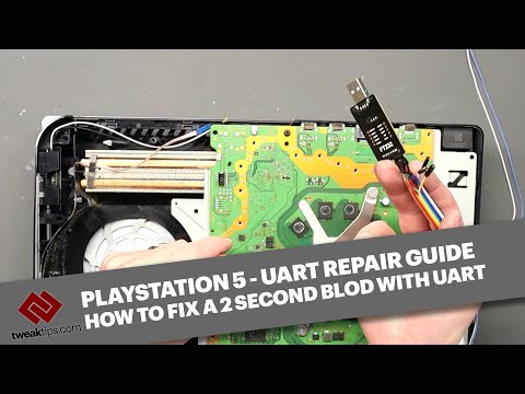 How to fix a PlayStation 5 using UART - 2 Second BLOD - WIFI IC Replacement #ps5 #uart