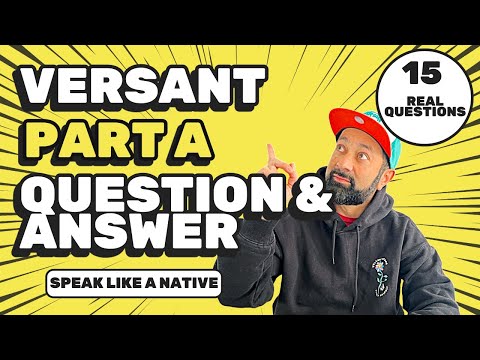 New Versant Test Part A Practice 🔊 | 15 Real Sample Questions & Answers for Listening & Speaking