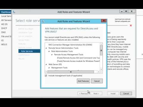 Installing the Remote Access Role