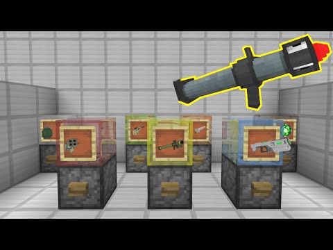Random OP Weapons vs. Mob in Minecraft