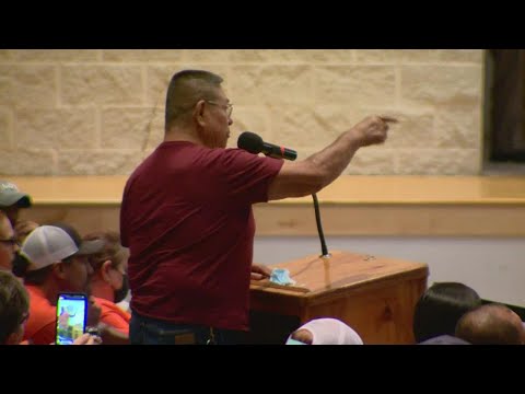 Emotions flare at Uvalde school board meeting before police chief's firing