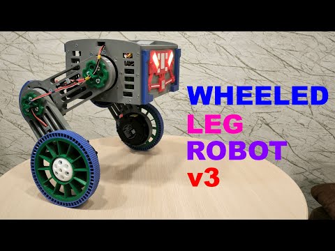 Wheeled-leg self balancing robot ver. 3