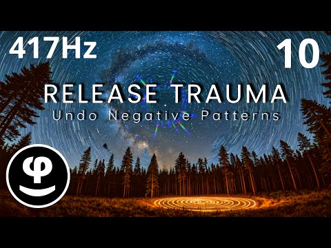 Heal Trauma with 417Hz Deep Sleep with Black Screen and Nightime Forest Sounds