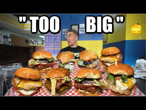 BIGGEST BURGER EATING CHALLENGE IN LAS VEGAS | The Gut-Buster Burger Challenge | Joel Hansen Raw