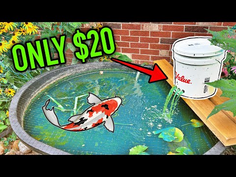 CHEAP DIY POND FILTER BUILD - SIMPLE and EASY!