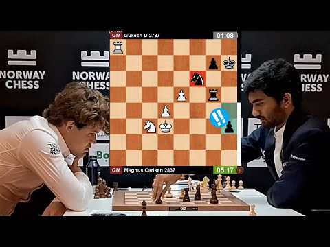 🎦 UNBELIEVABLE endgame!! Magnus Carlsen vs Gukesh | Norway Chess 2025