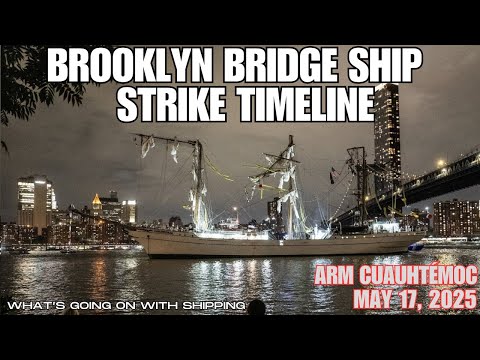 Brooklyn Bridge Timeline of the Allision by the Mexican Naval Training Ship ARM Cuauhtémoc