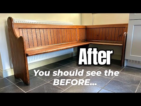 From 10ft Church Pew to Kitchen Corner Seating