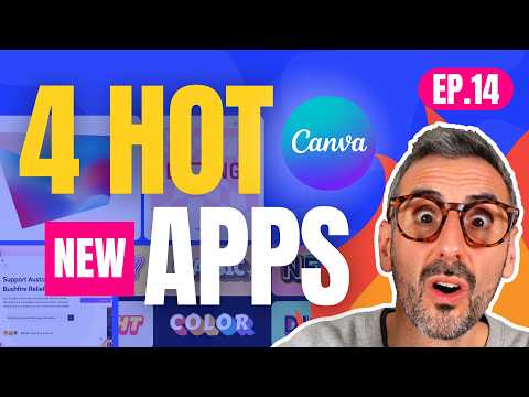 Hot New Canva Apps | Ep. 14 | Transform Image, Motion Type, Donate in Designs, Font Studio