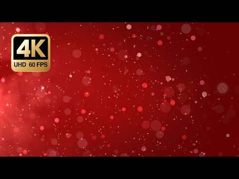 Red Bokeh Particles Loop — 4K 60FPS • Seamless Ambient Background (No Music, 3H)