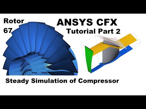 ANSYS CFX Tutorial Part 2/2 | Steady Simulation of Axial Compressor Rotor 67 and Post-Processing