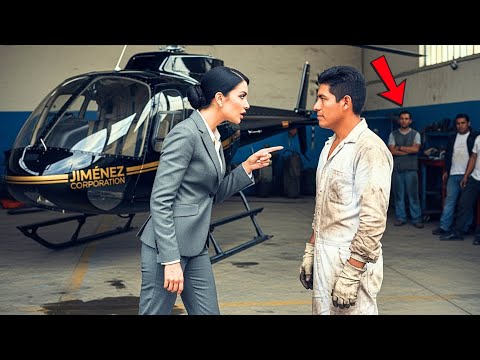 "¡SI ARREGLAS ESE HELICÓPTERO, TE DOY TODO LO QUE TENGO!, SE BURLÓ LA CEO DEL JOVEN MECÁNICO...