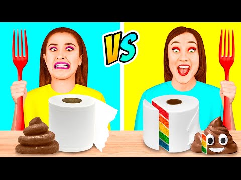 Kek vs Makanan Sebenar Cabaran | Detik Lucu PaRaRa Challenge