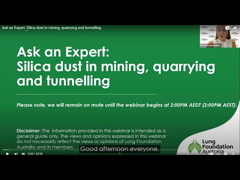 Ask an Expert: Silica dust in mining, quarrying and tunnelling