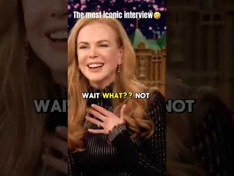 Still gets me every time🤣 #nicolekidman #jimmyfallon #funny #funnyshorts #interview #viral #shorts