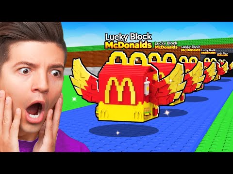 Opening 100 MCDONALDS Lucky Blocks in Steal a Brainrot