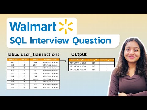 Walmart SQL Interview Question | SQL Window Functions | Advanced