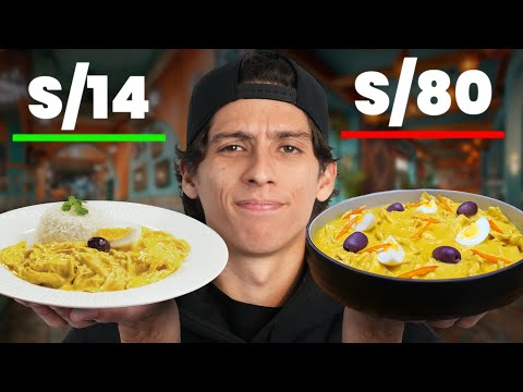 I tried Ají De Gallina for S/14 vs S/80