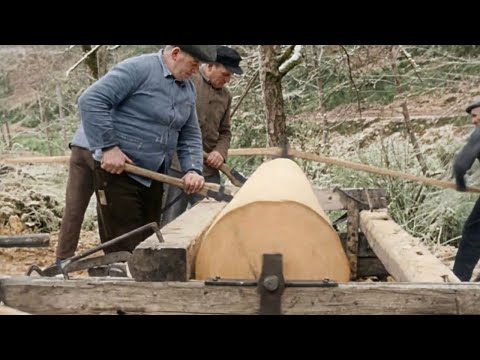 From Oak Log to Mill Shaft — Traditional Water Wheel Craftsmanship