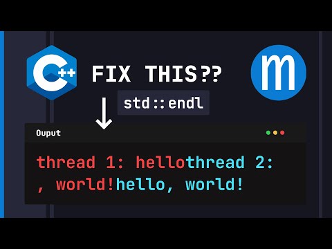 Does std::endl fix your multithreaded prints? (C++)