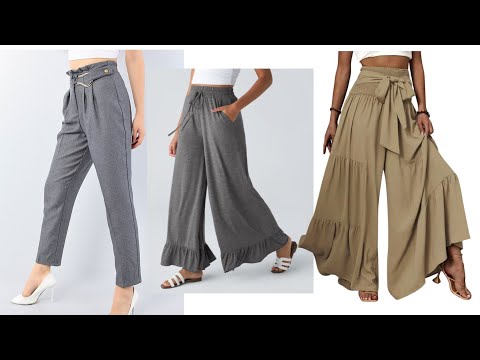 ✅7 Beautiful, Patternless Trousers That You Should Have in Your Wardrobe/Easy to Cut and Sew 
