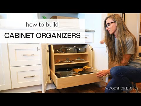 How to Build Pull Out Cabinet Organizers with Scrap Plywood
