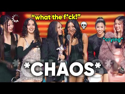 katseye being effortlessly FUNNY at VMAs *awkward moments* (collecting celebrities like pokémon)