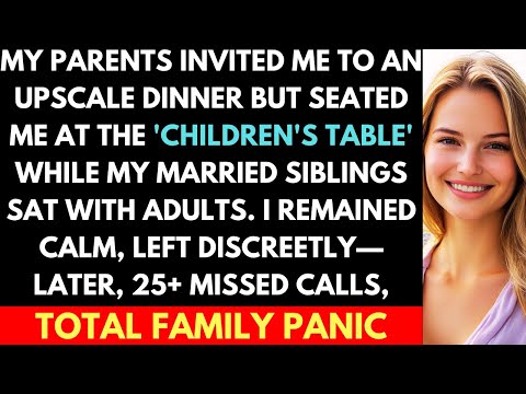 Family Invited Me to Fancy Dinner but Seated Me at Children's Table While Siblings Sat With Adults