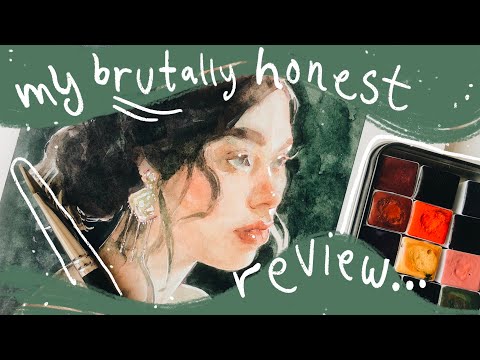 TRYING HANDMADE WATERCOLORS FOR THE FIRST TIME