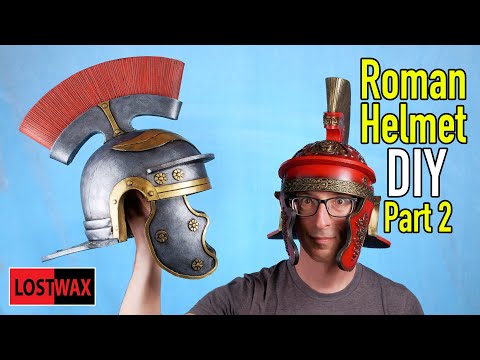 Make a Roman Centurion Helmet! Part 2- DIY Roman Costume From EVA Foam.