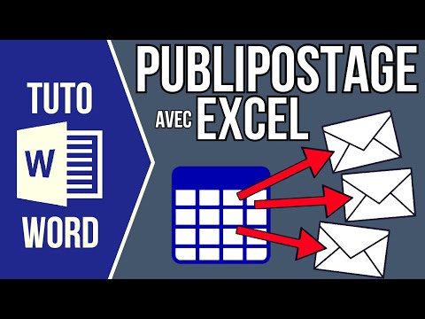 WORD - FAIRE UN PUBLIPOSTAGE (Avec une liste de destinataires sur Excel)