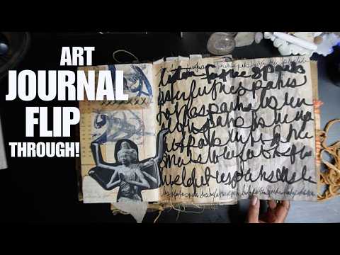 Art Journal Flip - Recap a year of Art Journaling 2025