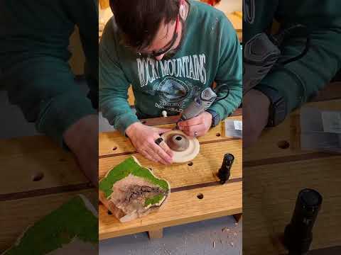 First time making something this out there #woodworking #satisfying #craft