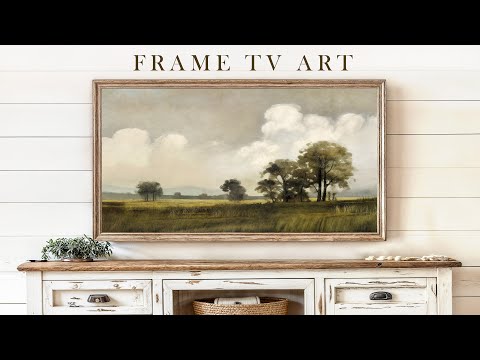 Vintage Frame TV Art | Landscape Painting | Slideshow For Your TV | 1 Hr of 4K | Scenery Screensaver