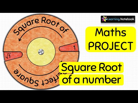Maths Project Square root of number || Maths Working model, TLM