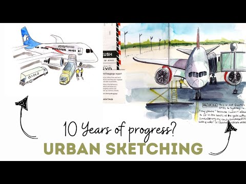 My Urban Sketching Progress...10 Years On