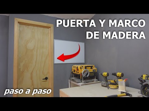 How to Make a Wooden Door and Frame | With Basic Tools!