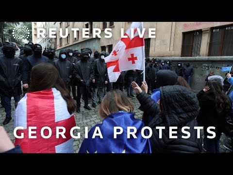 LIVE: Protests as Georgian parliament holds final reading of the 'foreign agents' law