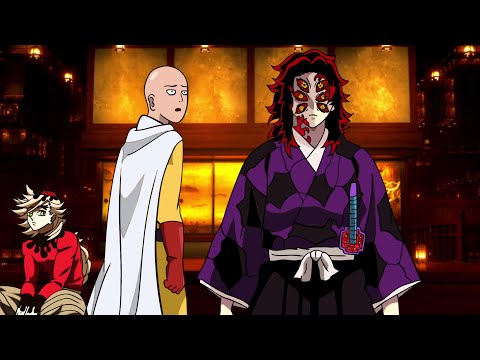 If Saitama Was In (Demon Slayer) Part 2 Upper Moon Meeting…