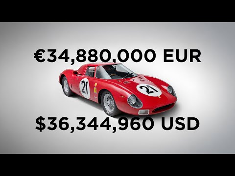 Watch the Le Mans-Winning Ferrari 250 LM Sell for €34,880,000 EUR at Auction