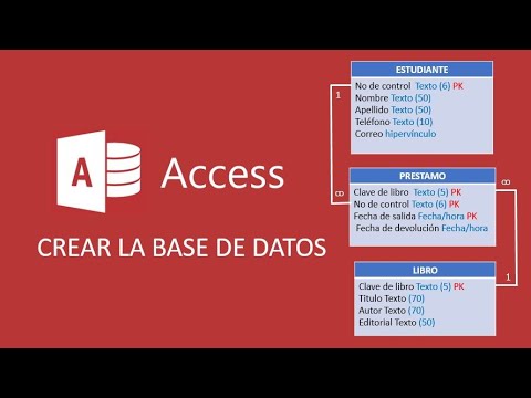 Crear la base de datos BIBLIOTECA en Access parte 1
