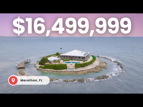 Touring a $16.5M Self Sustaining PRIVATE ISLAND IN THE FLORIDA KEYS! | East Sister Rock Island