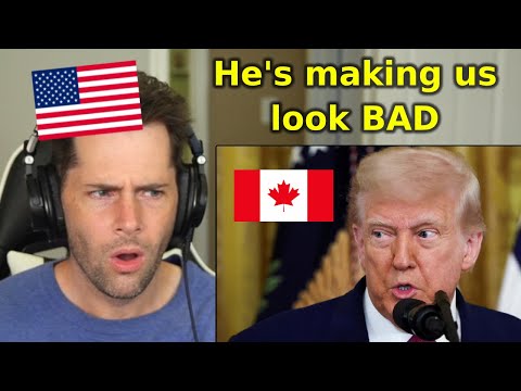 American Reacts to Trump Calling Canadians "mean and nasty"