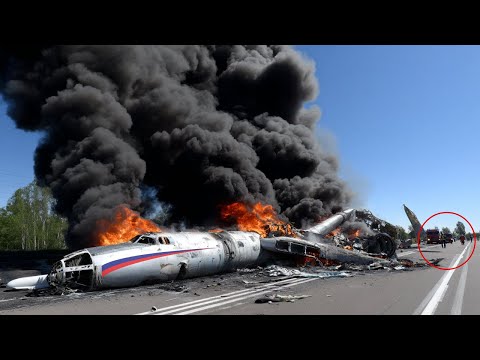 1 MINUTE AGO, Putin Desperate! Ukraine shoots down TU-95 Bear bomber near the border.