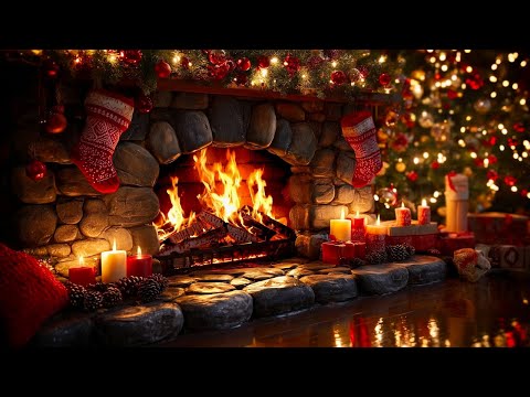 Calm Christmas Fireplace 🔥 Gentle Crackles for Positive Evening Mood & Ultimate Relaxation