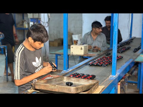 Intersting boys process of making vehicle horn
