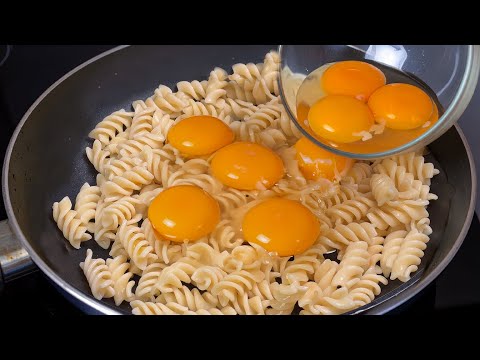 Besser als Pizza! Einfach Pasta mit Eiern servieren! ❤️