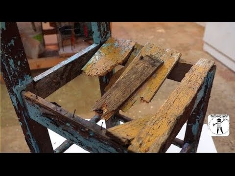 restauro antica sedia da camino ( LaserPecker 2 )