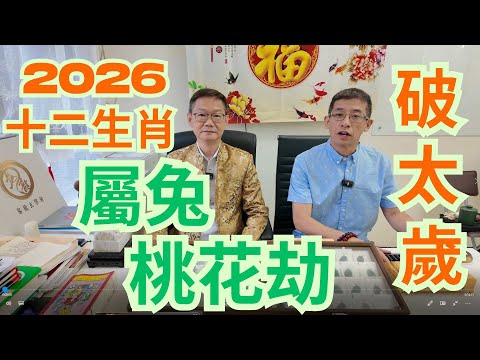 2026十二生肖 (屬兔) / 破太歲 / 桃花劫 / 大喜臨門 / 旺人旺己 / 衝破牢籠 /