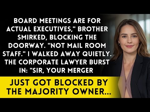 Brother Said 'Stay Out Of Board Meetings' - Then Needed The 73 Shareholder's Signature